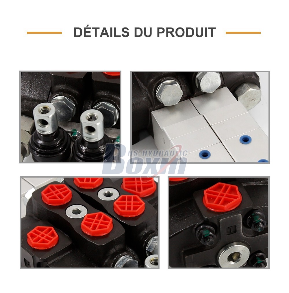 SD8 Pneumatique 2 tiroirs Distributeur directionnel sectionnel