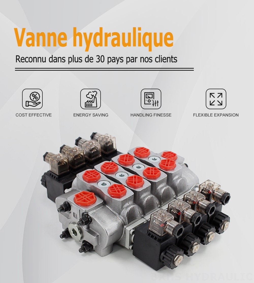 SD8 Solénoïde 4 distributeurs Distributeur directionnel sectionnel