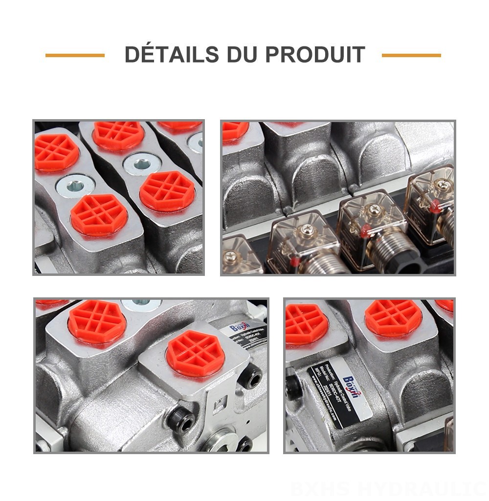 SD8 Solénoïde 4 distributeurs Distributeur directionnel sectionnel