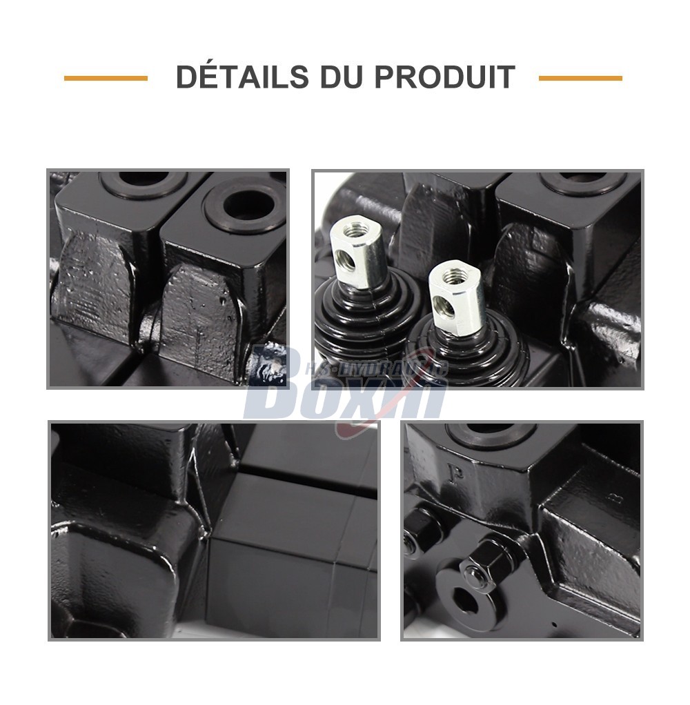 Reliable SDS180Q Pneumatic Manual 2 Spool Valve for Construction Machinery