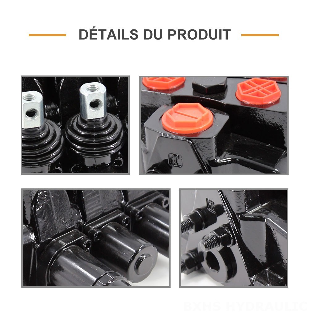 SDS180 Hydraulique et manuel 3 distributeurs Distributeur directionnel sectionnel
