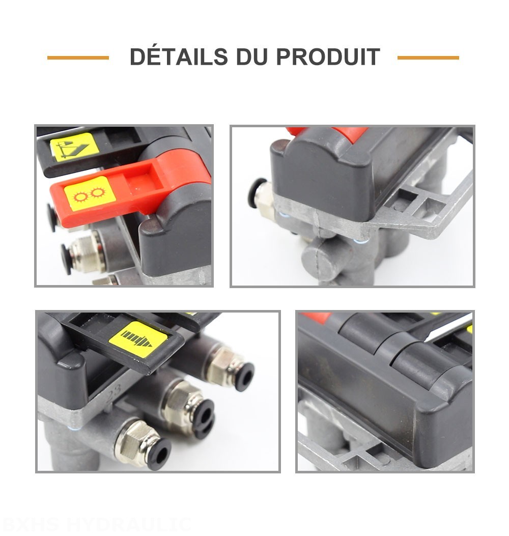 TC-4-TFLF Pneumatique 1 distributeur Vanne de commande hydraulique