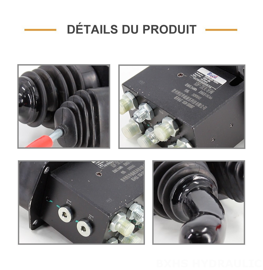XDF-3X Hydraulique et manuel 2 distributeurs Manette hydraulique