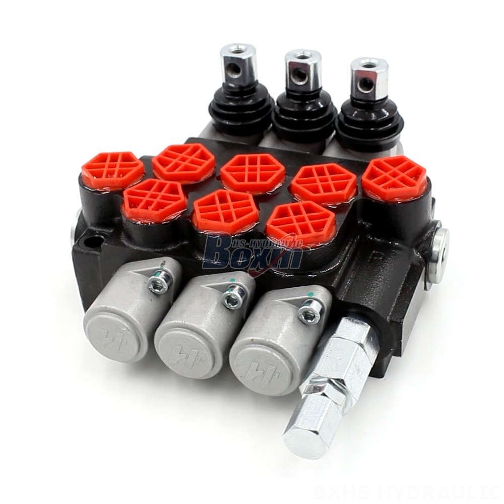 P40-G12-OT Manual 3 Spool Monoblock Directional Valve | Hydraulic Product cover photo