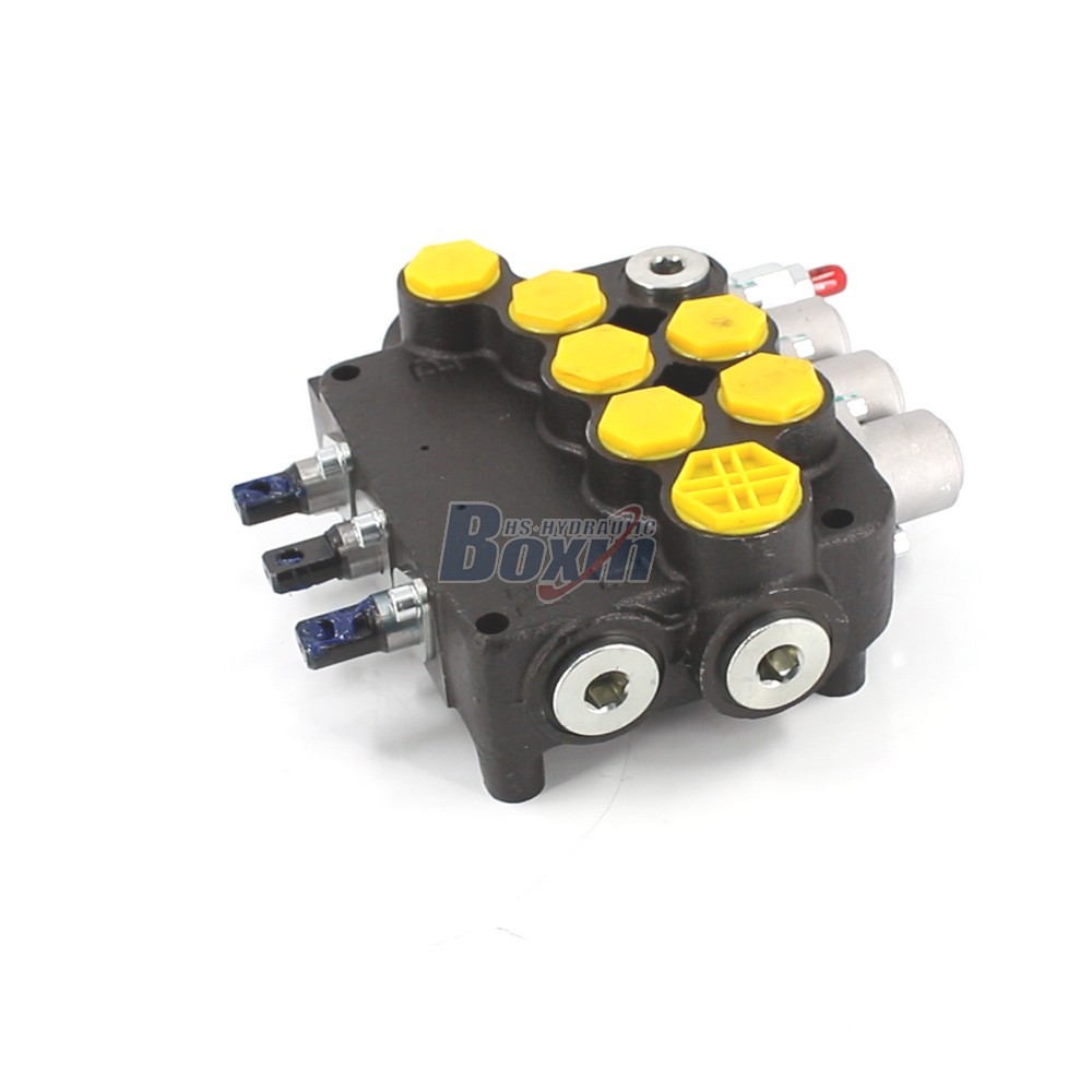 80L/min 3 Spool Monoblock Directional Control Valve P80A-G-BT-2OT main image