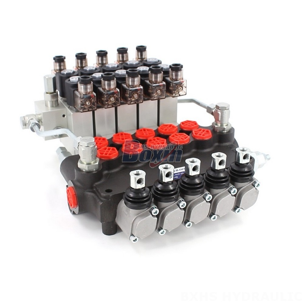 Factory Wholesale: P80 Electro-hydraulic 5 Spool Directional Valves main image