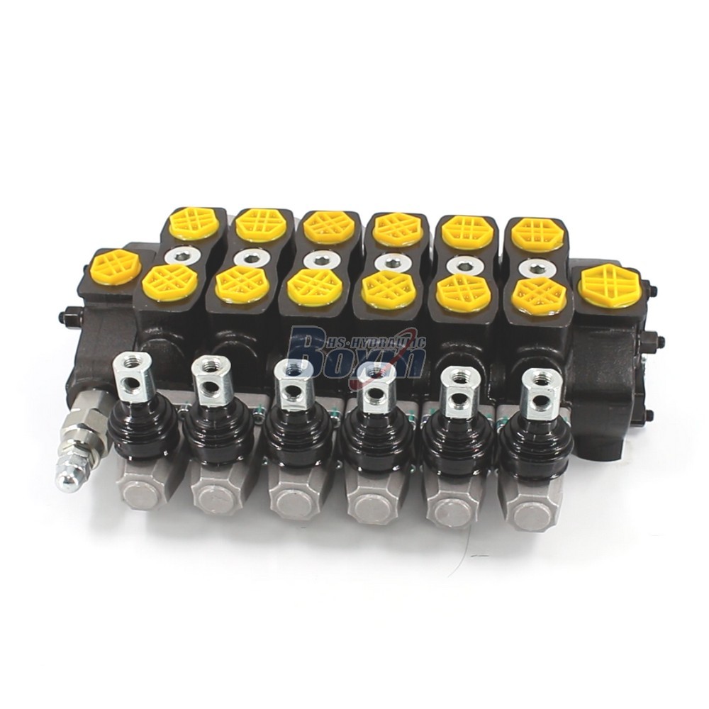OEM and ODM Services for SD8 Manual 6 Spool Sectional Directional Valve with Private Labeling main image